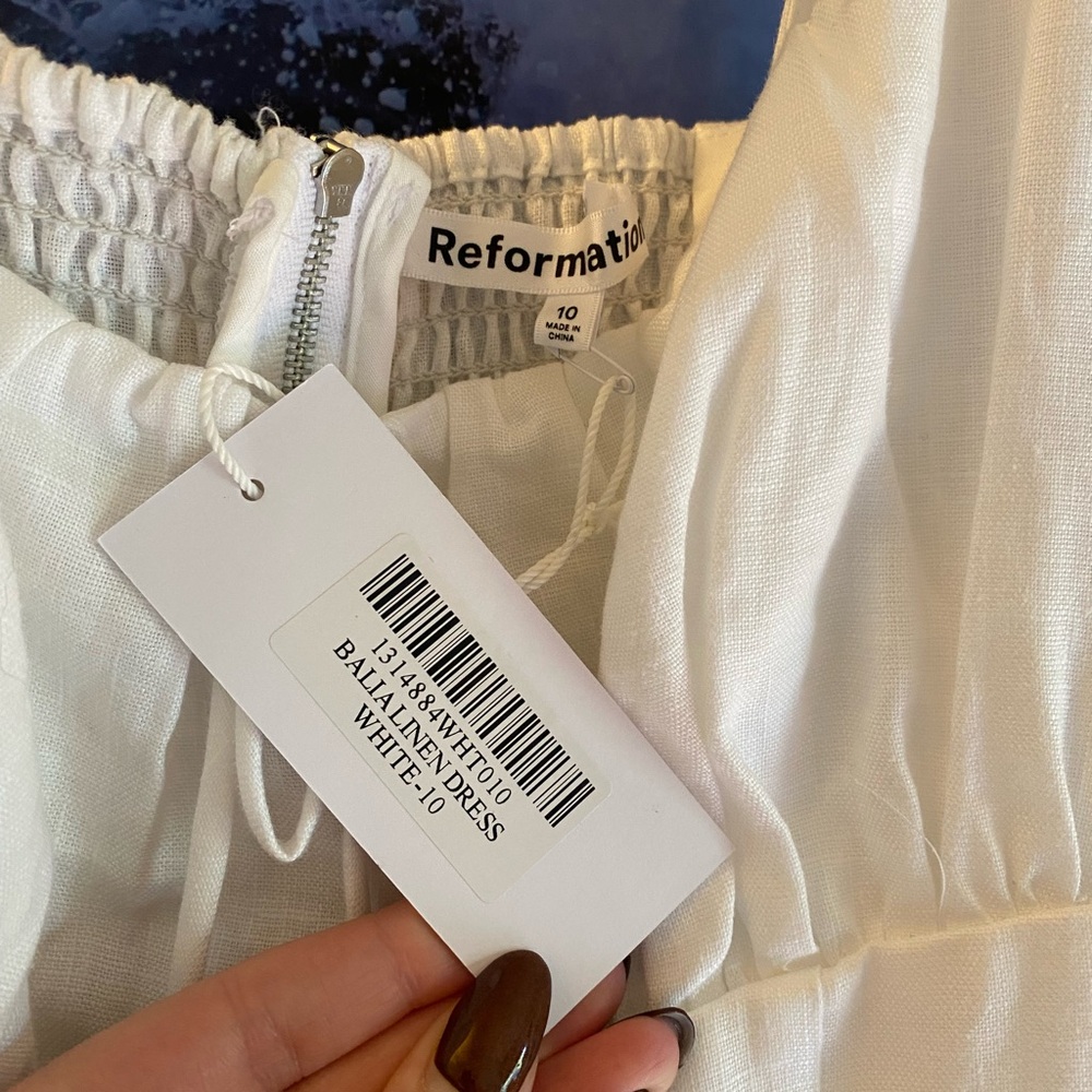 Reformation White Midi Dress - Picture 6 of 6